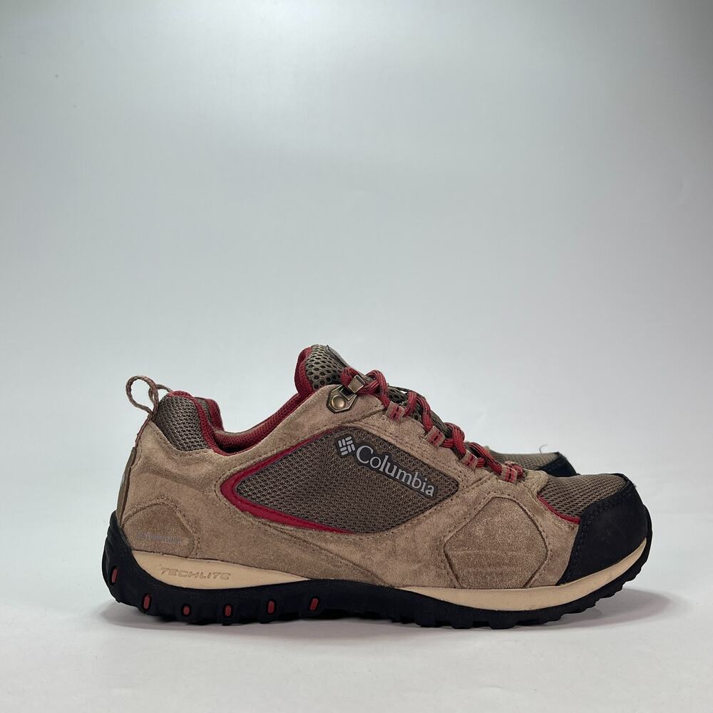 Columbia Access Point II Brown Deep Red Outdoor Trail Hiking Shoes Womens Size 8